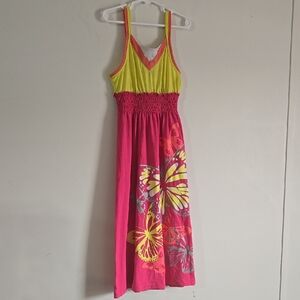 Faded Glory Pink and Yellow Dress